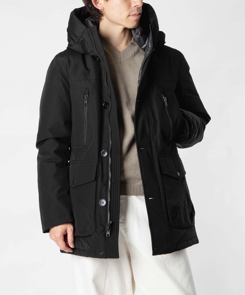 WOOLRICH（ウールリッチ）の「WOOLRICH RAMAR ARCTIC PARKA ウールリッチ ラマー アークティック  ダウンジャケット（ダウンジャケット/コート・メンズ・ブラック/ネイビー・LARGE/MEDIUM）」の3枚目の写真