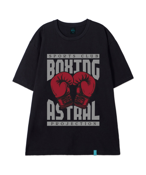 ASTRAL PROJECTION（アストラルプロジェクション）の「[スポーツクラブボクシング]コットンルーズフィット半袖Tシャツ_ブラック（Tシャツ/カットソー・メンズ・その他・XX-LARGE/LARGE/MEDIUM/X-LARGE）」の2枚目の写真