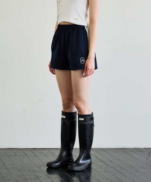 ARI(アリ)の「RIBBON JERSEY TRACK MICRO SHORTS / NAVY(その他パンツ・レディース・ネイビー・FREE)」の2枚目の写真