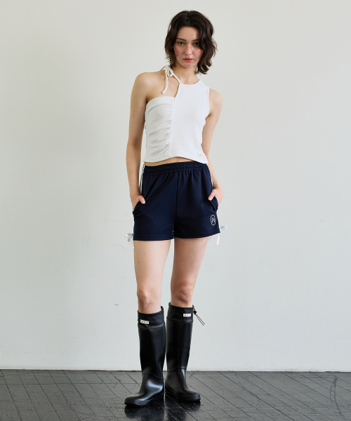ARI(アリ)の「RIBBON JERSEY TRACK MICRO SHORTS / NAVY(その他パンツ・レディース・ネイビー・FREE)」の5枚目の写真