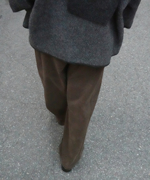 Curved Balloon Corduroy Pants (Brown)