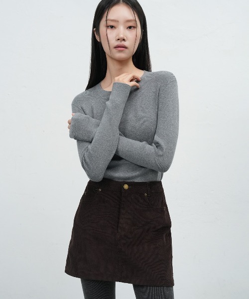 GENERAL IDEA（ジェネラルアイデア）の「【GENERAL IDEA】ヴィンテージコーデュロイミニスカート / VINTAGE CORDUROY MINI SKIRT（スカート・レディース・ダークブラウン/キャメル・S/M/L）」の2枚目の写真