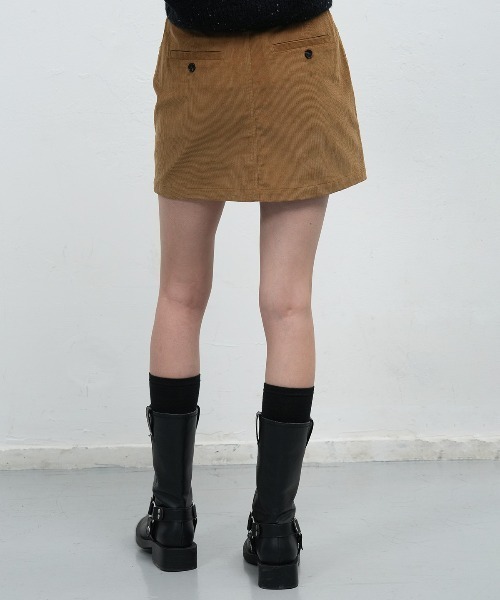 GENERAL IDEA（ジェネラルアイデア）の「【GENERAL IDEA】ヴィンテージコーデュロイミニスカート / VINTAGE CORDUROY MINI SKIRT（スカート・レディース・ダークブラウン/キャメル・S/M/L）」の9枚目の写真