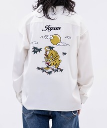 JOHN'S CLOSET | 【a】ボックスシルエット ストレッチ オープンカラースカシャツ 虎/ALASKA(シャツ/ブラウス)
