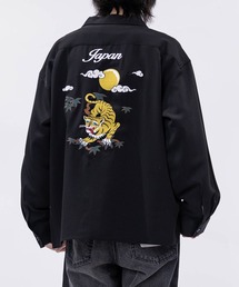 JOHN'S CLOSET | 【a】ボックスシルエット ストレッチ オープンカラースカシャツ 虎/ALASKA(シャツ/ブラウス)