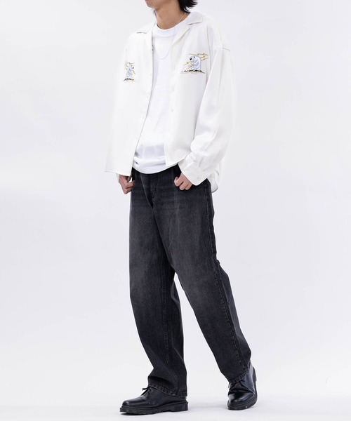 JOHN'S CLOSET(ジョンズクローゼット)の「【a】ボックスシルエット ストレッチ オープンカラースカシャツ 虎/ALASKA(シャツ/ブラウス・メンズ・ブラック系1/ホワイト系1/ホワイト系2/ブラック系2・MEDIUM/LARGE)」の15枚目の写真