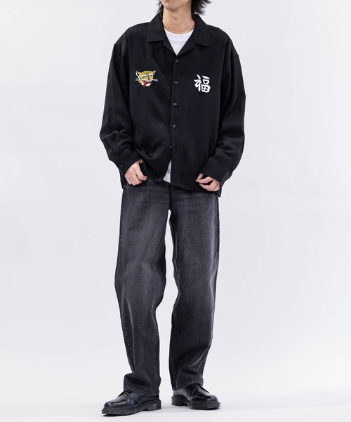 JOHN'S CLOSET(ジョンズクローゼット)の「【a】ボックスシルエット ストレッチ オープンカラースカシャツ 虎/ALASKA(シャツ/ブラウス・メンズ・ブラック系1/ホワイト系1/ホワイト系2/ブラック系2・MEDIUM/LARGE)」の20枚目の写真