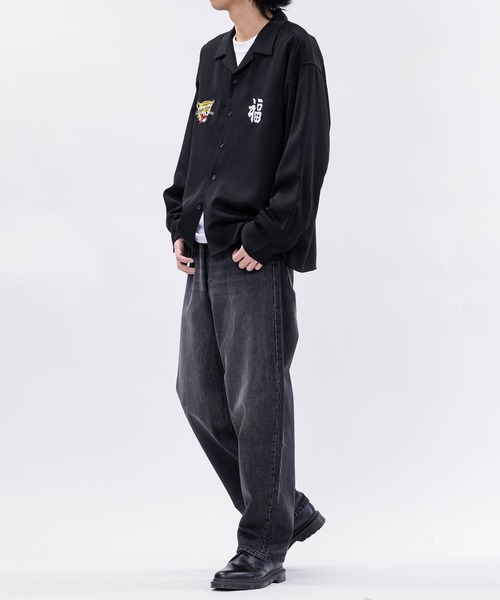 JOHN'S CLOSET(ジョンズクローゼット)の「【a】ボックスシルエット ストレッチ オープンカラースカシャツ 虎/ALASKA(シャツ/ブラウス・メンズ・ブラック系1/ホワイト系1/ホワイト系2/ブラック系2・MEDIUM/LARGE)」の21枚目の写真