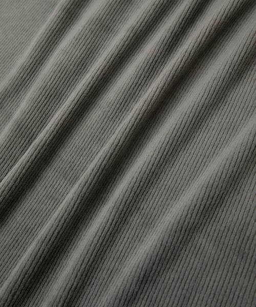 Green　Parks（グリーンパークス）の「ぽかぽか裏起毛ベロアIラインスカート（スカート・レディース・アイボリー/イエロー/ブラック/チャコールグレー・FREE）」の9枚目の写真