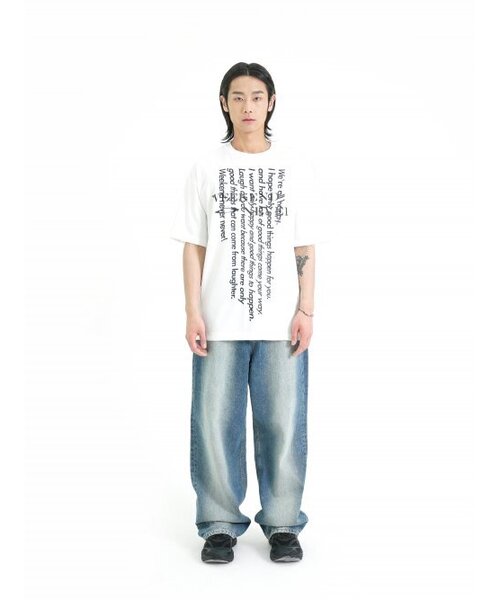 GAINSBORO(ゲインズボロ)の「ウィークエンドネバー Tシャツ_ホワイト(Tシャツ/カットソー・レディース・その他・LARGE/MEDIUM/SMALL/X-LARGE)」の3枚目の写真