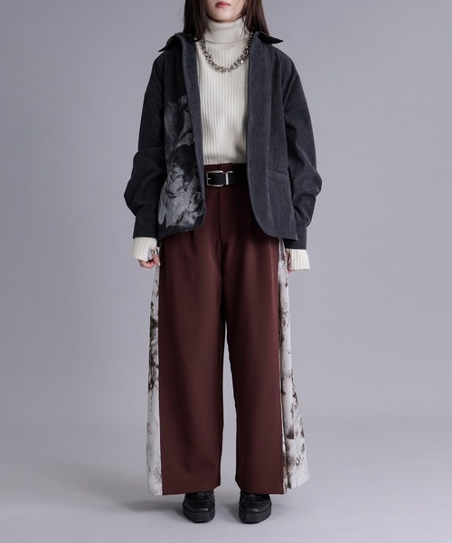 Ellno Loset(エルノロゼット)の「フラワープリントコーデュロイシャツ(シャツ/ブラウス・メンズ・グレー系/チャコール・MEDIUM/SMALL/LARGE)」の10枚目の写真