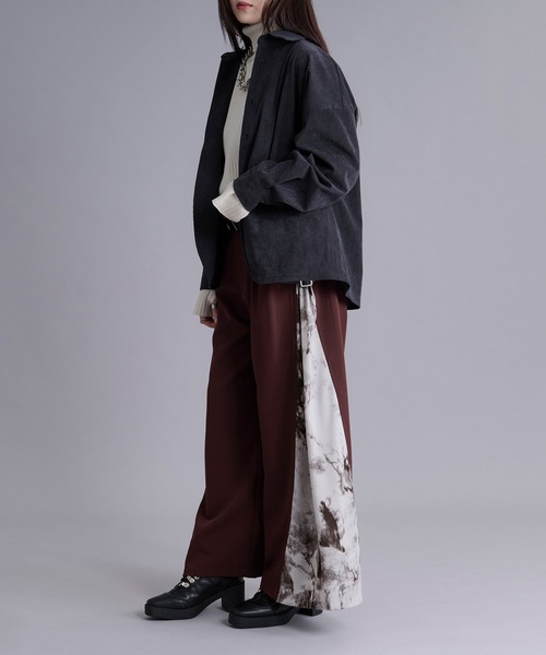 Ellno Loset(エルノロゼット)の「フラワープリントコーデュロイシャツ(シャツ/ブラウス・メンズ・グレー系/チャコール・MEDIUM/SMALL/LARGE)」の11枚目の写真