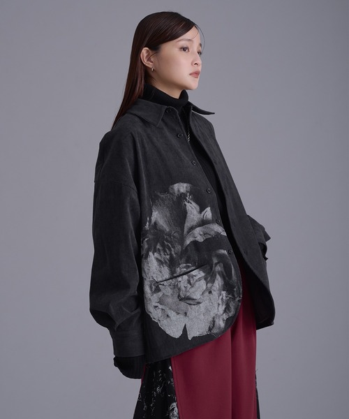 Ellno Loset(エルノロゼット)の「フラワープリントコーデュロイシャツ(シャツ/ブラウス・メンズ・グレー系/チャコール・MEDIUM/SMALL/LARGE)」の21枚目の写真
