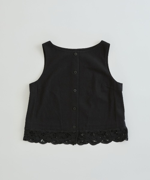 THE SHINZONE（ザ　シンゾーン）の「THE SHINZONE/シンゾーン　バテンレースジレ　BATTENBERG LACE GILET　26MMSBL03（ベスト・レディース・ブラウン/ブラック・36）」の17枚目の写真