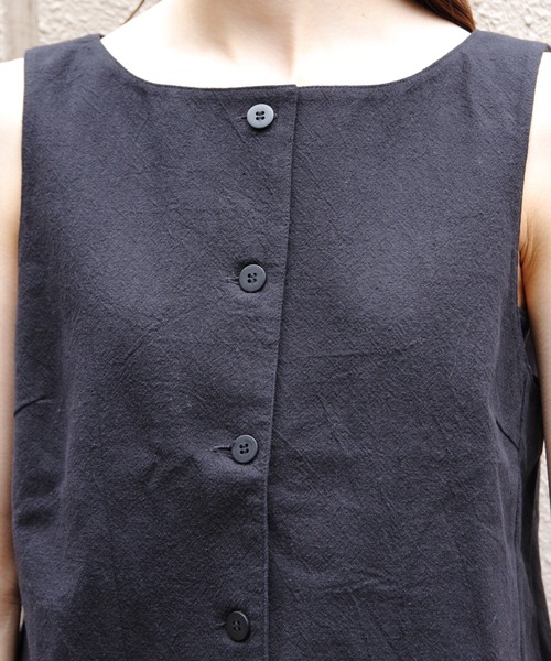 THE SHINZONE（ザ　シンゾーン）の「THE SHINZONE/シンゾーン　バテンレースジレ　BATTENBERG LACE GILET　26MMSBL03（ベスト・レディース・ブラウン/ブラック・36）」の7枚目の写真