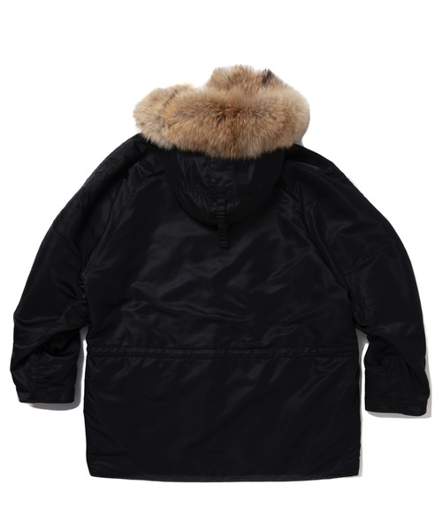 COOTIE PRODUCTIONS(クーティープロダクションズ)の「Error Fit Type N-3B Flight Jacket(ミリタリージャケット・メンズ・ブラック系その他/ブラック×ブラック・SMALL/LARGE/MEDIUM)」の5枚目の写真