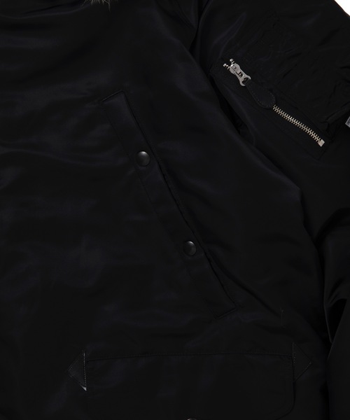 COOTIE PRODUCTIONS(クーティープロダクションズ)の「Error Fit Type N-3B Flight Jacket(ミリタリージャケット・メンズ・ブラック系その他/ブラック×ブラック・SMALL/LARGE/MEDIUM)」の7枚目の写真