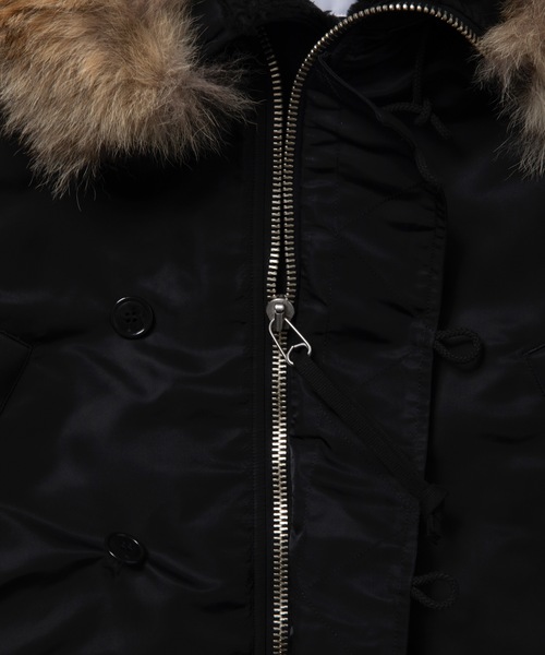 COOTIE PRODUCTIONS(クーティープロダクションズ)の「Error Fit Type N-3B Flight Jacket(ミリタリージャケット・メンズ・ブラック系その他/ブラック×ブラック・SMALL/LARGE/MEDIUM)」の9枚目の写真