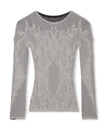 Chacott（チャコット）の「【ノーソーイングニット】リバーシブルクルーネックトップ（ニット/セーター）」