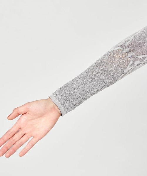 ノーソーイングニット】リバーシブルクルーネックトップ（ニット