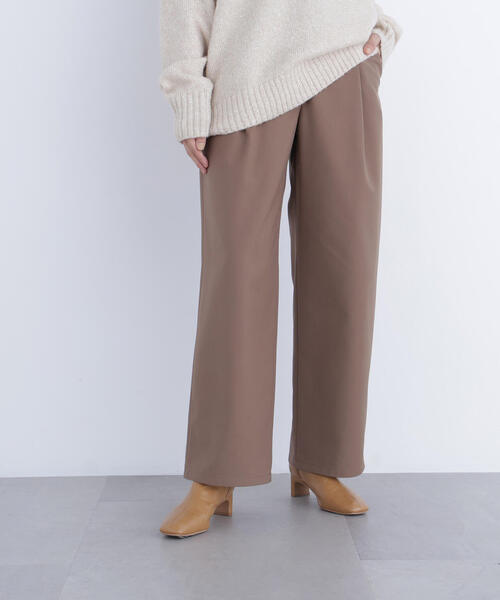 N.（N. Natural Beauty Basic）（エヌエヌナチュラルビューティーベーシック）の「ワイドツイルパンツ（スラックス・レディース・ベージュ/オフホワイト/ラベンダー・P/S/MEDIUM）」の22枚目の写真