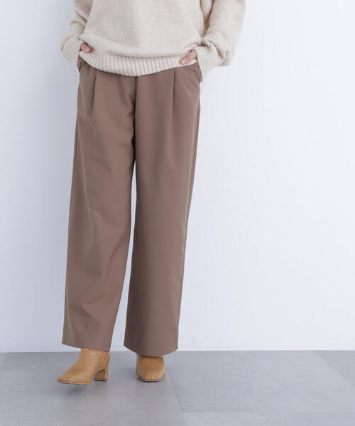 N.（N. Natural Beauty Basic）（エヌエヌナチュラルビューティーベーシック）の「ワイドツイルパンツ（スラックス・レディース・ベージュ/オフホワイト/ラベンダー・P/S/MEDIUM）」の20枚目の写真