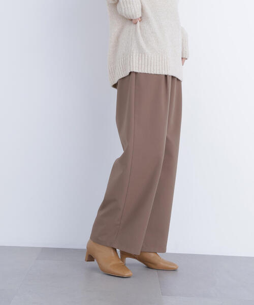 N.（N. Natural Beauty Basic）（エヌエヌナチュラルビューティーベーシック）の「ワイドツイルパンツ（スラックス・レディース・ベージュ/オフホワイト/ラベンダー・P/S/MEDIUM）」の18枚目の写真