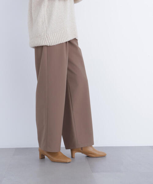 N.（N. Natural Beauty Basic）（エヌエヌナチュラルビューティーベーシック）の「ワイドツイルパンツ（スラックス・レディース・ベージュ/オフホワイト/ラベンダー・P/S/MEDIUM）」の14枚目の写真