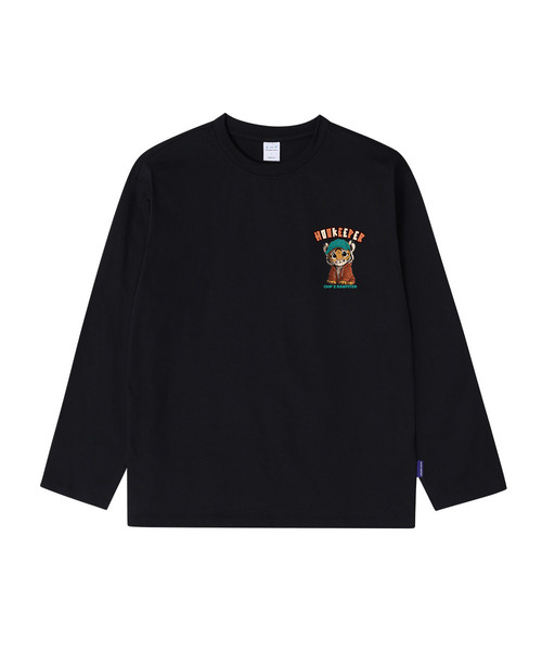 OHP(ワンハンドレッドパーセント)の「OHPxRAWFITTER フックキーパーno.3 ベーシック長袖TシャツP(Tシャツ/カットソー・メンズ・ホワイト/ブラック・L/2XL/XL/M)」の2枚目の写真
