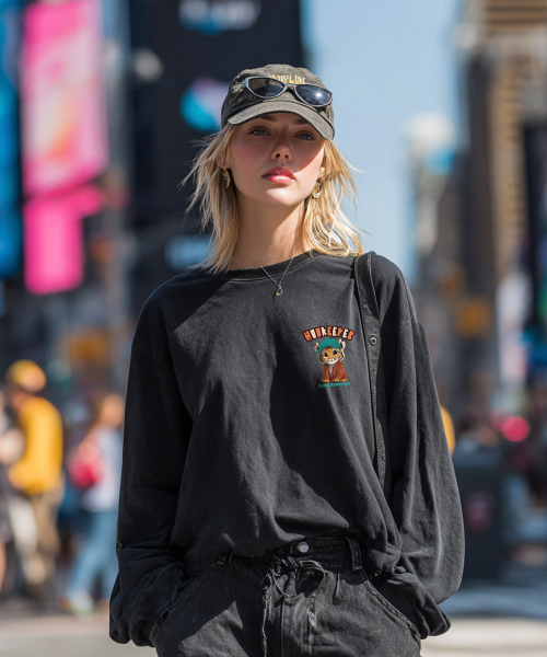 OHP(ワンハンドレッドパーセント)の「OHPxRAWFITTER フックキーパーno.3 ベーシック長袖TシャツP(Tシャツ/カットソー・メンズ・ホワイト/ブラック・L/2XL/XL/M)」の3枚目の写真