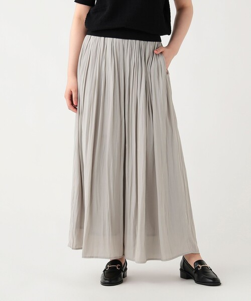 BEAMS HEART(ビームスハート)の「サテン フレア パンツ(その他パンツ・レディース・ブラック系その他2/チャコールグレー/グリーン系その他4・FREE)」の6枚目の写真