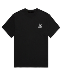 OUSE（オウズ）の「Teddy bear oversized short-sleeved T-shirt (DS009) black（Tシャツ/カットソー・メンズ）」