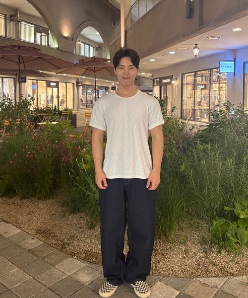 BALLUTE(バリュート)の「SLUB U-NECK HALF CROP T-SHIRTS (SHEER WHITE)(Tシャツ/カットソー・メンズ・その他・SMALL/LARGE/MEDIUM)」の3枚目の写真