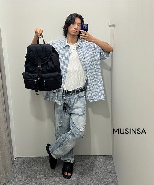 BALLUTE(バリュート)の「SLUB U-NECK HALF CROP T-SHIRTS (SHEER WHITE)(Tシャツ/カットソー・メンズ・その他・SMALL/LARGE/MEDIUM)」の6枚目の写真