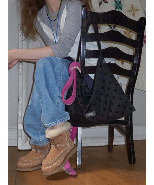 MAISON CREME(メゾンクレム)の「Topping Ecobag_Black dot(エコバッグ/サブバッグ・レディース・その他・FREE)」の5枚目の写真