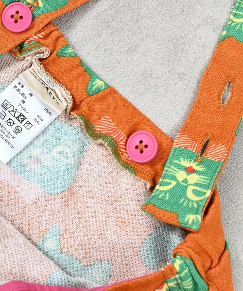 MARKEY'S（マーキーズ）の「ソウガラミニウラケサロペット（サロペット/オーバーオール・キッズ・ブラック系その他/オレンジ系その他/ブルー系その他・90/100/110/120/130/140/150）」の15枚目の写真