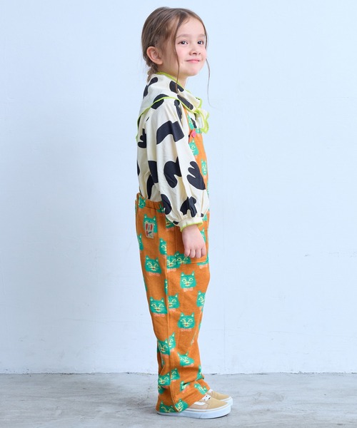 MARKEY'S（マーキーズ）の「ソウガラミニウラケサロペット（サロペット/オーバーオール・キッズ・ブラック系その他/オレンジ系その他/ブルー系その他・90/100/110/120/130/140/150）」の6枚目の写真