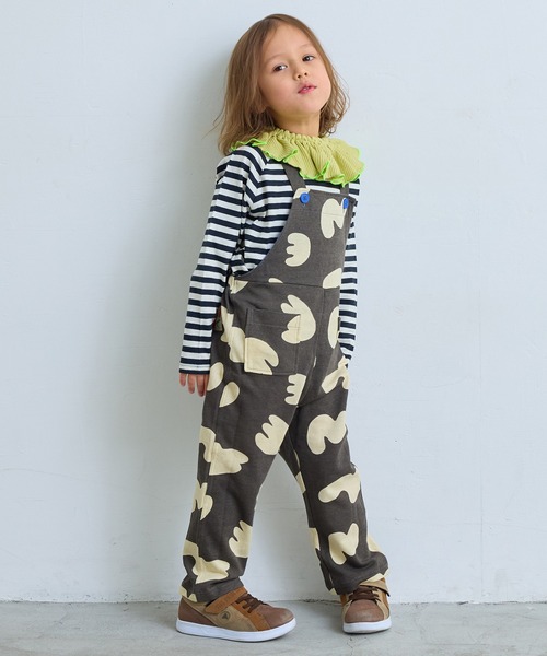 MARKEY'S（マーキーズ）の「ソウガラミニウラケサロペット（サロペット/オーバーオール・キッズ・ブラック系その他/オレンジ系その他/ブルー系その他・90/100/110/120/130/140/150）」の9枚目の写真