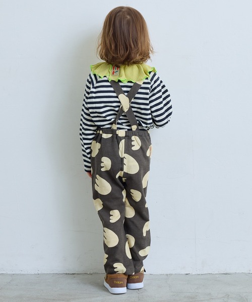 MARKEY'S（マーキーズ）の「ソウガラミニウラケサロペット（サロペット/オーバーオール・キッズ・ブラック系その他/オレンジ系その他/ブルー系その他・90/100/110/120/130/140/150）」の11枚目の写真