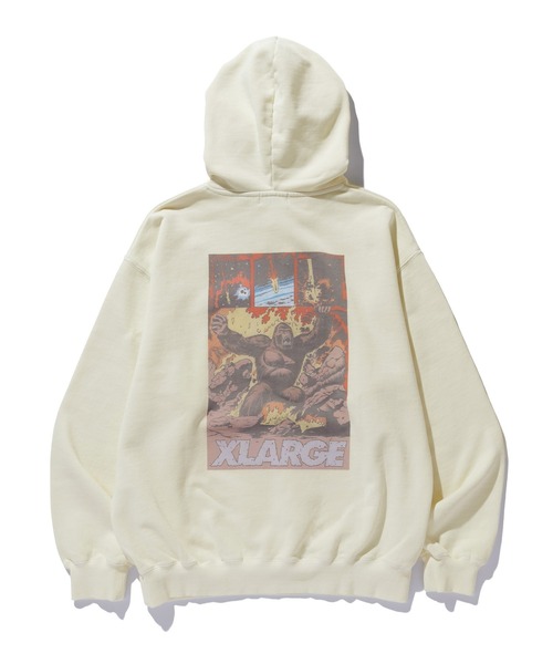 XLARGE(エクストララージ)の「XLARGE COMIC TWO HOODED SWEATSHIRT(パーカー・メンズ・オフホワイト/ネイビー/ブラック・L/M/S/XL)」の5枚目の写真