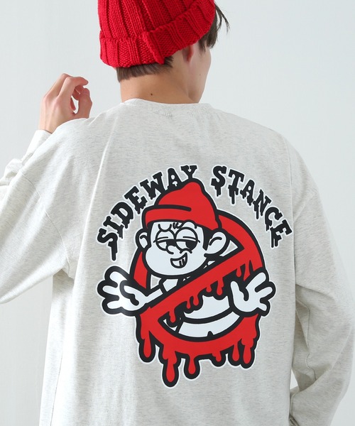 En serio TOKYO(エンソリオトーキョー)の「【SIDEWAYSTANCE】長袖ゴーストバスターズプリントTシャツ(Tシャツ/カットソー・メンズ・パープル/ブラック系その他2/ブルー系その他2/グレー系その他/ホワイト系その他2/イエロー系その他2・MEDIUM/X-LARGE/LARGE/SMALL)」の3枚目の写真