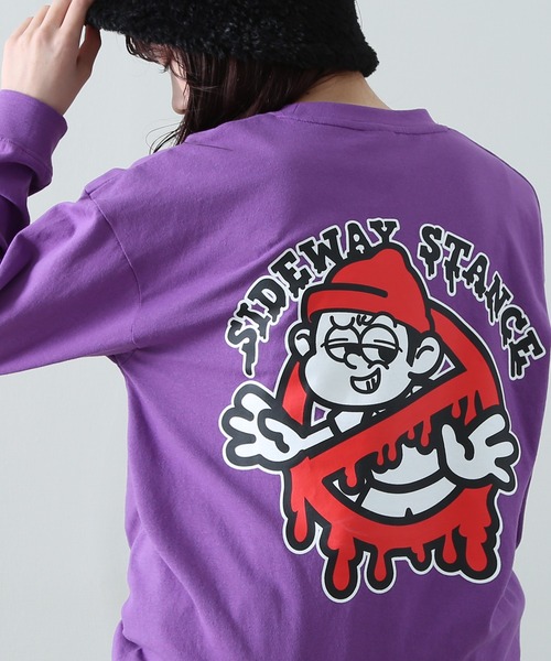 En serio TOKYO(エンソリオトーキョー)の「【SIDEWAYSTANCE】長袖ゴーストバスターズプリントTシャツ(Tシャツ/カットソー・メンズ・パープル/ブラック系その他2/ブルー系その他2/グレー系その他/ホワイト系その他2/イエロー系その他2・MEDIUM/X-LARGE/LARGE/SMALL)」の5枚目の写真