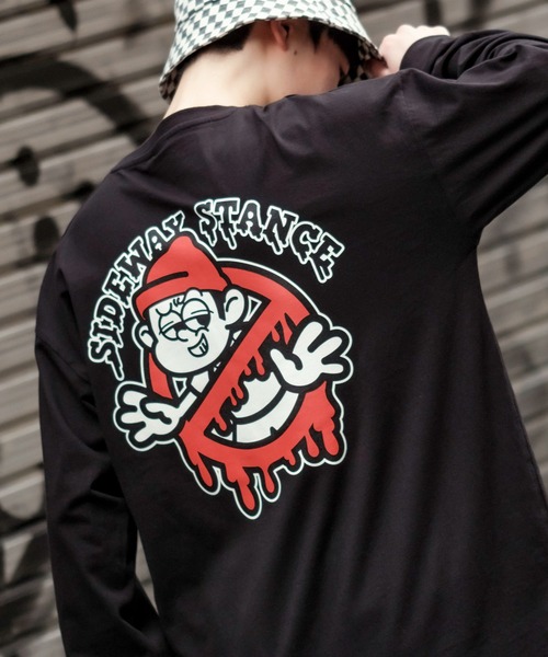 En serio TOKYO(エンソリオトーキョー)の「【SIDEWAYSTANCE】長袖ゴーストバスターズプリントTシャツ(Tシャツ/カットソー・メンズ・パープル/ブラック系その他2/ブルー系その他2/グレー系その他/ホワイト系その他2/イエロー系その他2・MEDIUM/X-LARGE/LARGE/SMALL)」の2枚目の写真