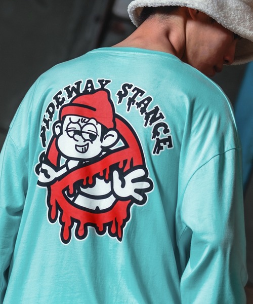 En serio TOKYO(エンソリオトーキョー)の「【SIDEWAYSTANCE】長袖ゴーストバスターズプリントTシャツ(Tシャツ/カットソー・メンズ・パープル/ブラック系その他2/ブルー系その他2/グレー系その他/ホワイト系その他2/イエロー系その他2・MEDIUM/X-LARGE/LARGE/SMALL)」の4枚目の写真