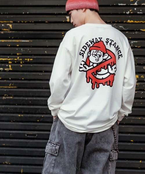 En serio TOKYO(エンソリオトーキョー)の「【SIDEWAYSTANCE】長袖ゴーストバスターズプリントTシャツ(Tシャツ/カットソー・メンズ・パープル/ブラック系その他2/ブルー系その他2/グレー系その他/ホワイト系その他2/イエロー系その他2・MEDIUM/X-LARGE/LARGE/SMALL)」の7枚目の写真