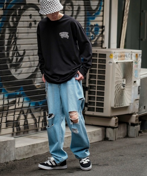En serio TOKYO(エンソリオトーキョー)の「【SIDEWAYSTANCE】長袖ゴーストバスターズプリントTシャツ(Tシャツ/カットソー・メンズ・パープル/ブラック系その他2/ブルー系その他2/グレー系その他/ホワイト系その他2/イエロー系その他2・MEDIUM/X-LARGE/LARGE/SMALL)」の9枚目の写真