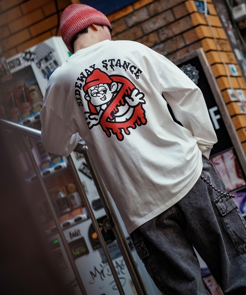 En serio TOKYO(エンソリオトーキョー)の「【SIDEWAYSTANCE】長袖ゴーストバスターズプリントTシャツ(Tシャツ/カットソー・メンズ・パープル/ブラック系その他2/ブルー系その他2/グレー系その他/ホワイト系その他2/イエロー系その他2・MEDIUM/X-LARGE/LARGE/SMALL)」の10枚目の写真