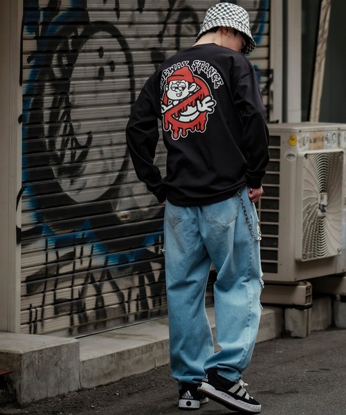 En serio TOKYO(エンソリオトーキョー)の「【SIDEWAYSTANCE】長袖ゴーストバスターズプリントTシャツ(Tシャツ/カットソー・メンズ・パープル/ブラック系その他2/ブルー系その他2/グレー系その他/ホワイト系その他2/イエロー系その他2・MEDIUM/X-LARGE/LARGE/SMALL)」の12枚目の写真