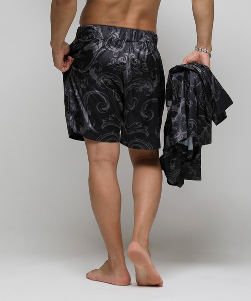 VANQUISH（ヴァンキッシュ）の「VANQUISH / ヴァンキッシュ Classical Baroque Ornament Pattern shorts（その他パンツ・メンズ・ホワイト/ブラック・M/L）」の9枚目の写真