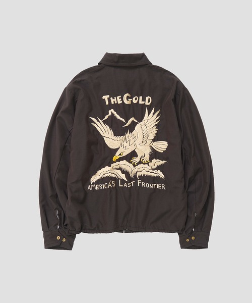 GOLD(ゴールド)の「【gold/ゴールド】別注 WHITE EAGLE VIETNAM JACKET AGED MODEL(ブルゾン・メンズ・ブラック・M/S/XL/L)」の2枚目の写真
